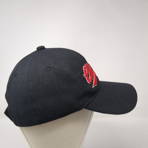 Chicago Strapback Hat Black One Size Embroidered Spell Out Adjustable - Picture 5 of 9